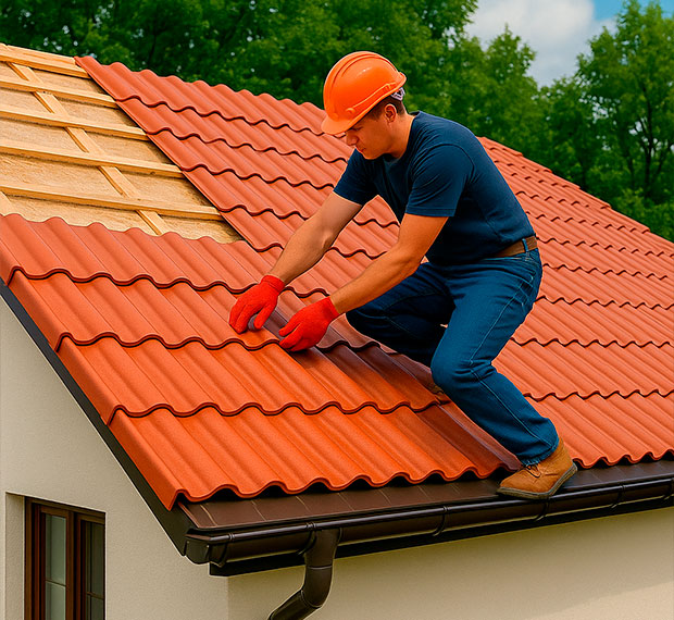 Кровля из керамической черепицы в Саранске