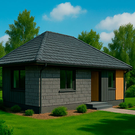 Сланцевая гибкая черепица