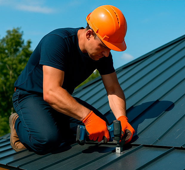 Ремонт металлической кровли в Саранске